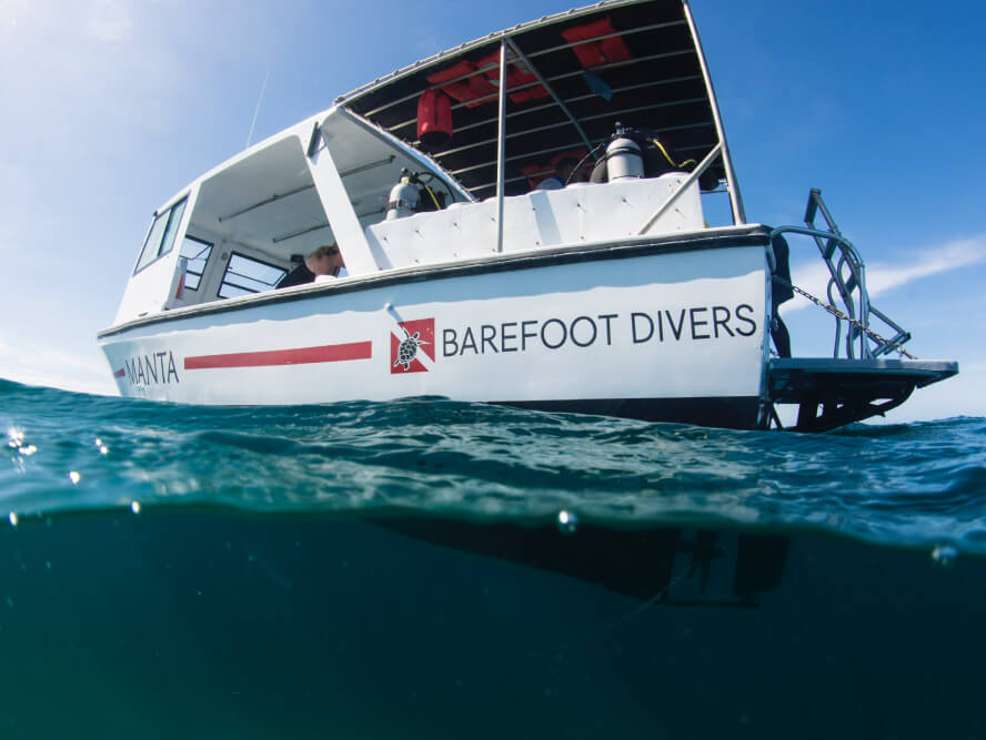 BarefootCay Resort Diving and valet service