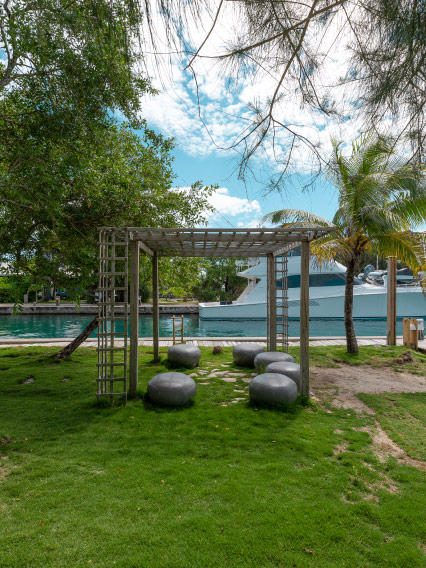 Marina access to Barefoot Cay Resort amenities